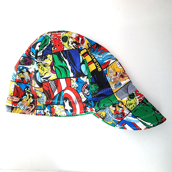 Welding Cap Avengers Logos Reversible Hat Handmade